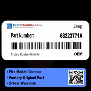 68223771A Cruise Control Module | Jeep Cherokee | Genuine OEM Part