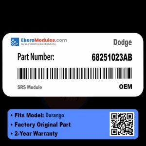 68251023AB SRS Module | Dodge Durango | Genuine OEM Part