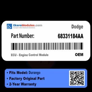 68331184AA ECU - Engine Control Module | Dodge Durango | Genuine OEM Part