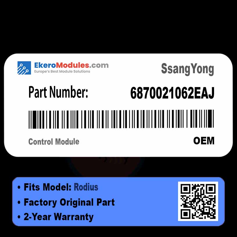 6870021062EAJ Control Module | SsangYong Rodius | Genuine OEM Part