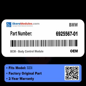 6925567-01 BCM - Body Control Module | BMW 323i | Genuine OEM Part