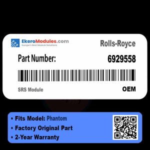 6929558 SRS Module | Rolls-Royce Phantom | Genuine OEM Part