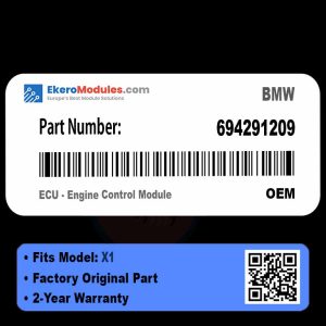 694291209 ECU - Engine Control Module | BMW X1 | Genuine OEM Part
