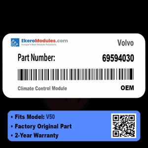 69594030 Climate Control Module | Volvo V50 | Genuine OEM Part