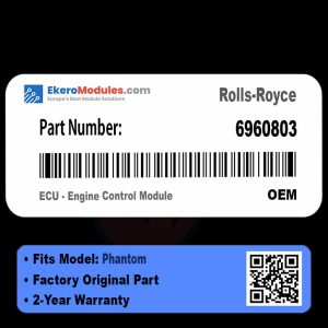 6960803 ECU - Engine Control Module | Rolls-Royce Phantom | Genuine OEM Part