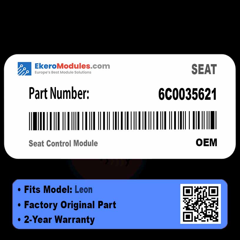 6C0035621 Seat Control Module | SEAT Leon | Genuine OEM Part