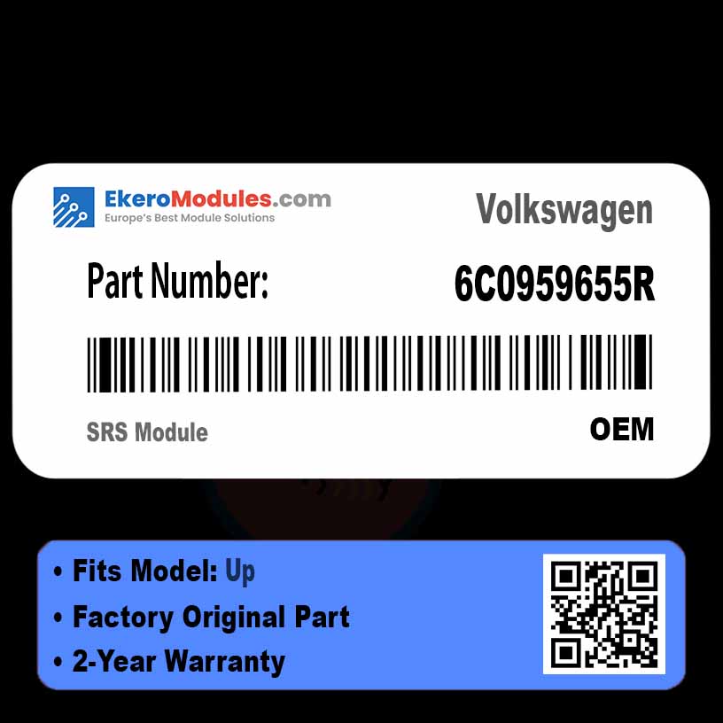 6C0959655R SRS Module | Volkswagen Up | Genuine OEM Part