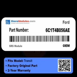 6C1T4B056AE SRS Module | Ford Transit | Genuine OEM Part