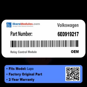6E0919217 Relay Control Module | Volkswagen Lupo | Genuine OEM Part