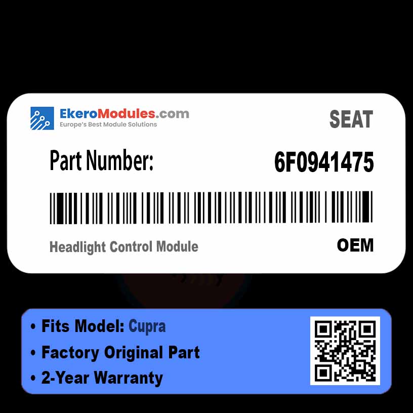 6F0941475 Headlight Control Module | SEAT Cupra | Genuine OEM Part