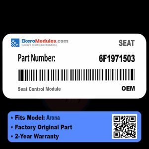 6F1971503 Seat Control Module | SEAT Arona | Genuine OEM Part