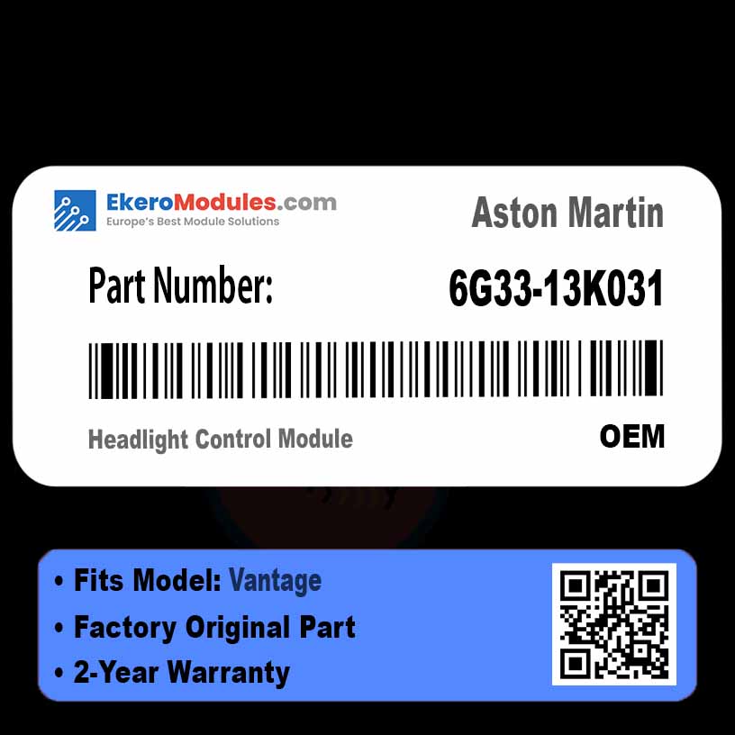 6G33-13K031 Headlight Control Module | Aston Martin Vantage | Genuine OEM Part