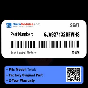 6JA927132BFWHS Seat Control Module | SEAT Toledo | Genuine OEM Part