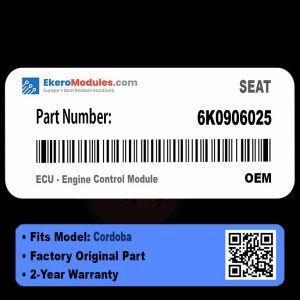 6K0906025 ECU - Engine Control Module | SEAT Cordoba | Genuine OEM Part