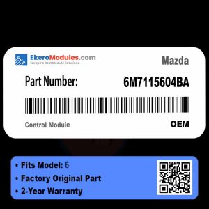 6M7115604BA Control Module | Mazda 6 | Genuine OEM Part