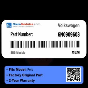 6N0909603 SRS Module | Volkswagen Polo | Genuine OEM Part