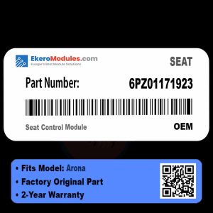 6PZ01171923 Seat Control Module | SEAT Arona | Genuine OEM Part