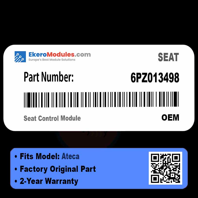 6PZ013498 Seat Control Module | SEAT Ateca | Genuine OEM Part