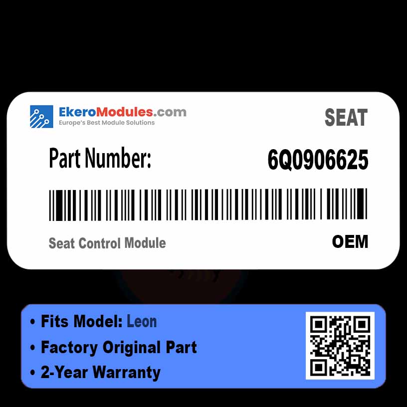 6Q0906625 Seat Control Module | SEAT Leon | Genuine OEM Part