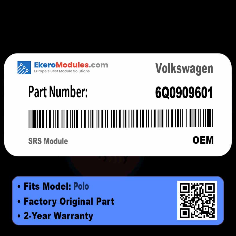 6Q0909601 SRS Module | Volkswagen Polo | Genuine OEM Part