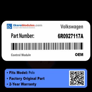 6R0927117A Control Module | Volkswagen Polo | Genuine OEM Part