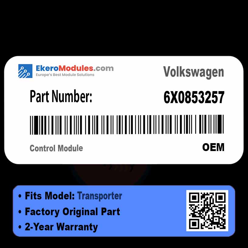 6X0853257 Control Module | Volkswagen Transporter | Genuine OEM Part