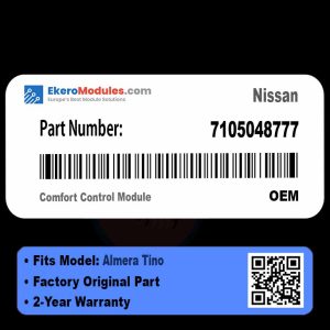 7105048777 Comfort Control Module | Nissan Almera Tino | Genuine OEM Part