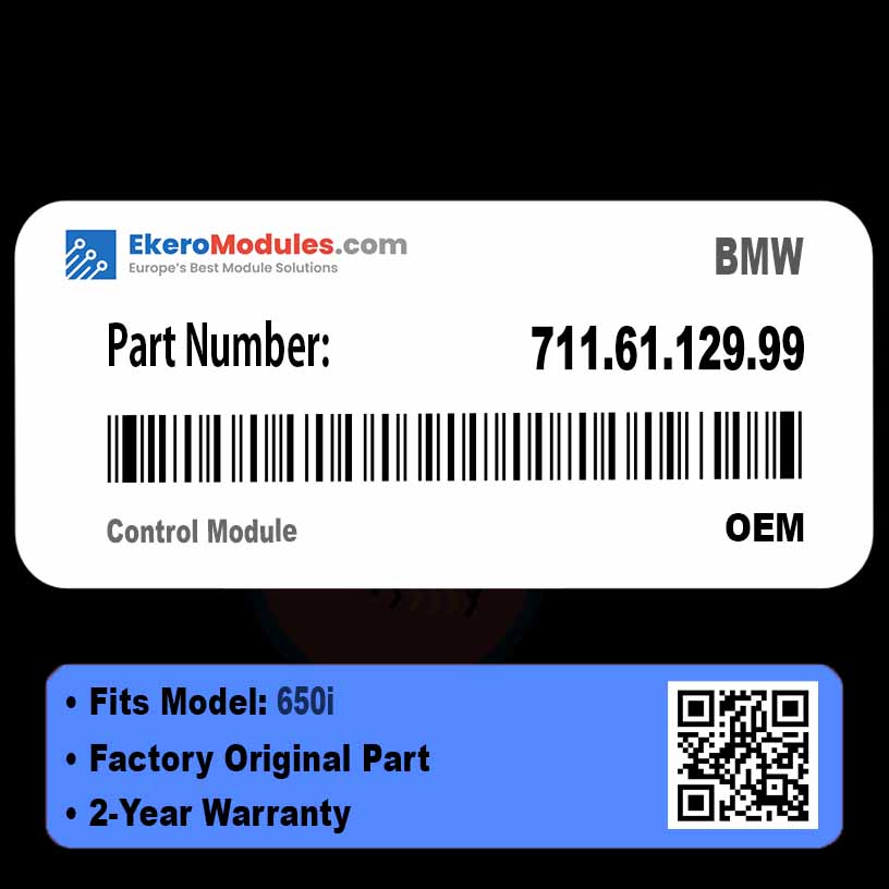 711.61.129.99 Control Module | BMW 650i | Genuine OEM Part