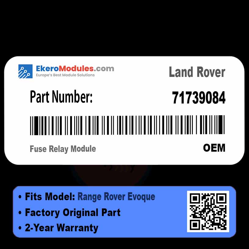 71739084 Fuse Relay Module | Land Rover Range Rover Evoque | Genuine OEM Part