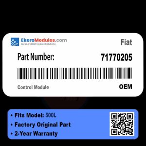 71770205 Control Module | Fiat 500L | Genuine OEM Part