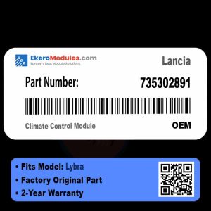 735302891 Climate Control Module | Lancia Lybra | Genuine OEM Part