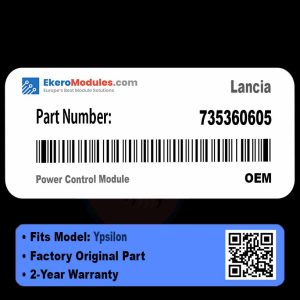 735360605 Power Control Module | Lancia Ypsilon | Genuine OEM Part