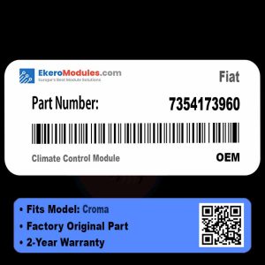 7354173960 Climate Control Module | Fiat Croma | Genuine OEM Part