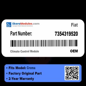 7354319520 Climate Control Module | Fiat Croma | Genuine OEM Part