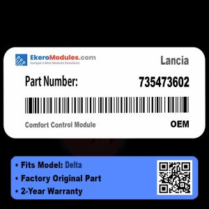 735473602 Comfort Control Module | Lancia Delta | Genuine OEM Part