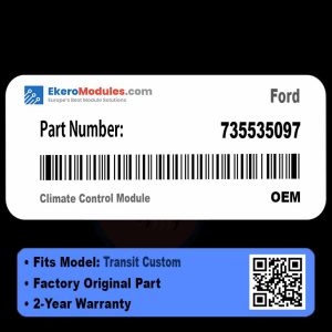 735535097 Climate Control Module | Ford Transit Custom | Genuine OEM Part