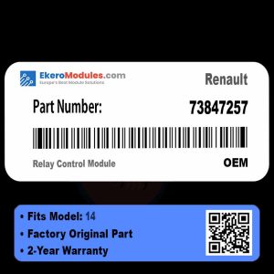 73847257 Relay Control Module | Renault 14 | Genuine OEM Part