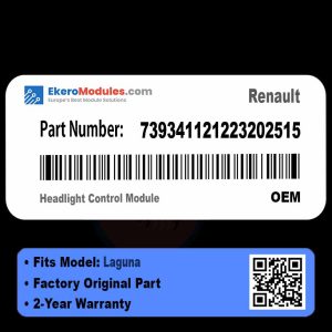 739341121223202515 Headlight Control Module | Renault Laguna | Genuine OEM Part