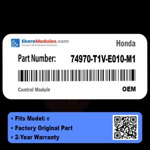 74970-T1V-E010-M1 Control Module | Honda e | Genuine OEM Part