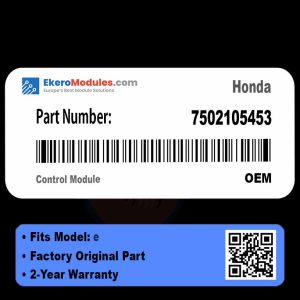 7502105453 Control Module | Honda e | Genuine OEM Part