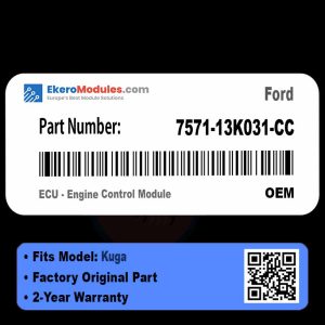 7571-13K031-CC ECU - Engine Control Module | Ford Kuga | Genuine OEM Part
