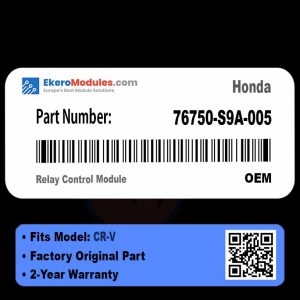 76750-S9A-005 Relay Control Module | Honda CR-V | Genuine OEM Part