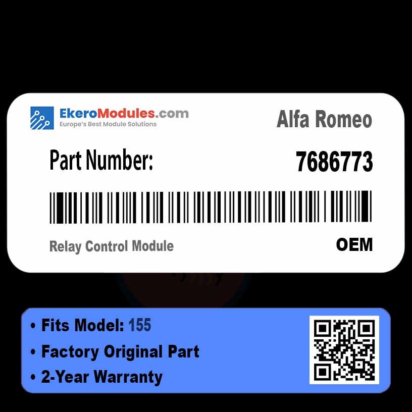 7686773 Relay Control Module | Alfa Romeo 155 | Genuine OEM Part