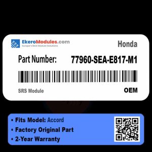 77960-SEA-E817-M1 SRS Module | Honda Accord | Genuine OEM Part