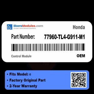 77960-TL4-G911-M1 Control Module | Honda e | Genuine OEM Part