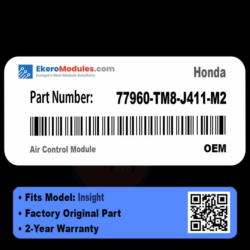 77960-TM8-J411-M2 Air Control Module | Honda Insight | Genuine OEM Part