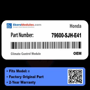 79600-SJH-E41 Climate Control Module | Honda e | Genuine OEM Part