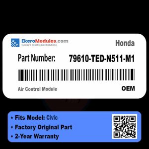 79610-TED-N511-M1 Air Control Module | Honda Civic | Genuine OEM Part