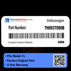 7H0937090B Comfort Control Module | Volkswagen Up | Genuine OEM Part