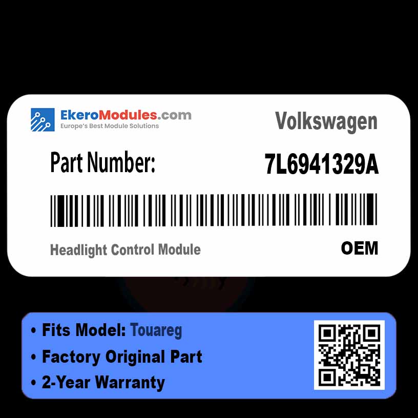 7L6941329A Headlight Control Module | Volkswagen Touareg | Genuine OEM Part